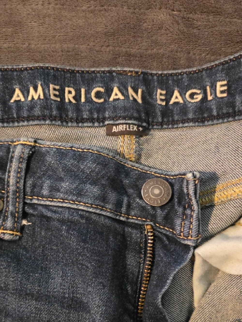 American Eagle Dark Blue AirFlex+ Denim Jeans - Picture 2 of 10